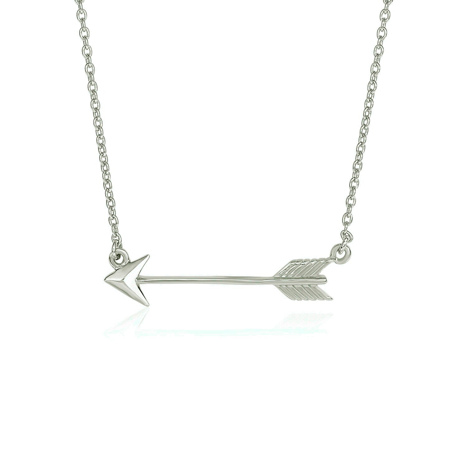 Necklace with Arrow in Sterling Silver, size 18''