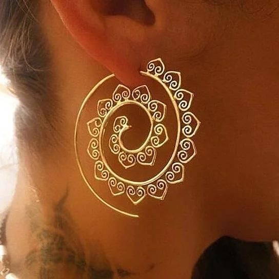 Hot Hoops Summer Earrings 2 Pairs - Style: Gold