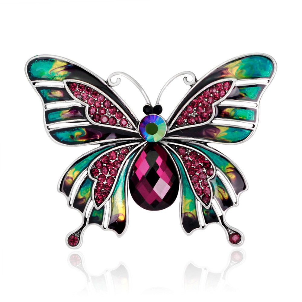 Classic Colorful Butterfly Brooch